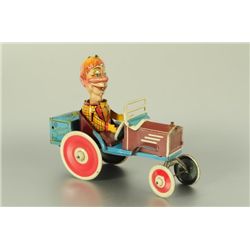 Mortimer Snerd Marx Tin Toy Wind-Up Crazy Car