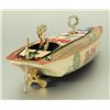 Image 6 : Popeye Speed Boat Tin Wind-Up Toy