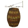 Image 1 : Beer Drawn From The Wood  Saloon Trade Sign