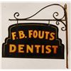 Image 2 : F.B. Fouts Texas Dentist Trade Sign