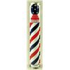 Image 1 : Modern Service Porcelain Barber Pole Sign