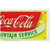 Image 2 : Coca Cola Fountain Service  Porcelain Sign