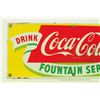 Image 3 : Coca Cola Fountain Service  Porcelain Sign