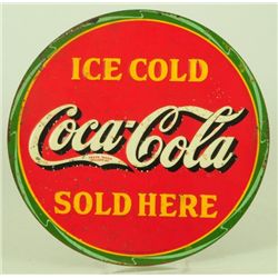 Coca Cola Round Metal Sign