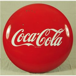 Coca Cola 36" Porcelain Button Sign