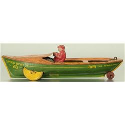 Strauss Speed Boat The Ferdinand Tin Wind Up Toy