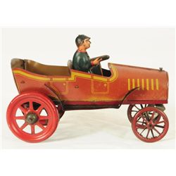 Strauss Trikauto Tin Wind Up Toy Car