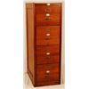 Image 1 : 4 Drawer Oak Filing Cabinet