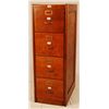 Image 1 : 4 Drawer Oak Filing Cabinet