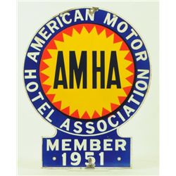 AMHA D/S Porcelain Sign