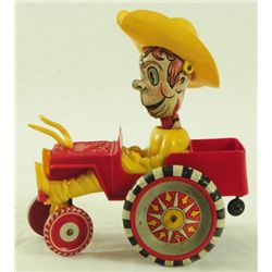 Marx Cowboy Crazy Car Tin Toy Jeep