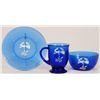 Image 1 : Hopalong Cassidy Cobalt Blue Breakfast Set