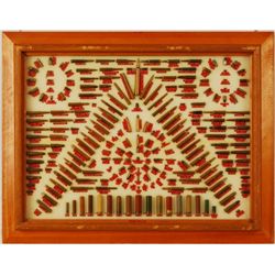 Framed Bullet Board Antique Ammunition Collection