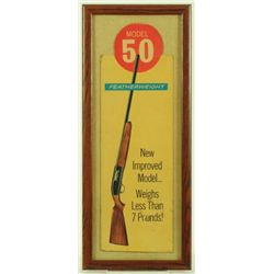Winchester Model 50 Advertising Die Cut