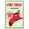 Image 1 : Texaco Fire Chief Gasoline Porcelain Pump Sign