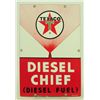 Image 1 : Texaco Diesel Chief Porcelain Pump Sign