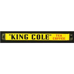 King Cole Tea Coffee Advertising Door Push