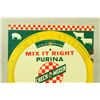 Image 2 : Purina Check-R-Mixer Mix It Right Feed Store Sign
