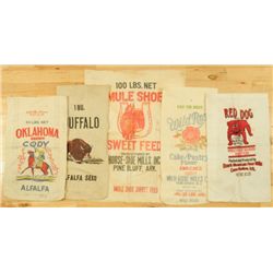 5 Advertsiing Flour Sacks