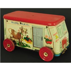 Gong Bell Healthy Milk Co. Delivery Van Pull Toy