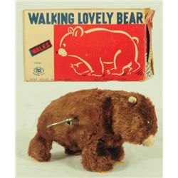 Japanese Walking Lovely Bear Wind Up Toy
