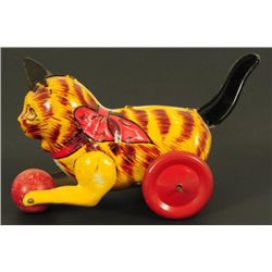 Marx Litho Tin Cat Rolling Ball Toy