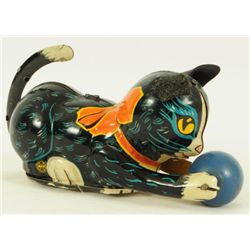 Marx Cat Rolling Ball Tin Toy