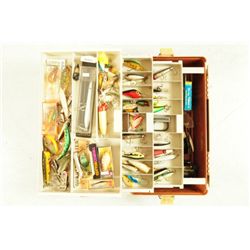 Plano Tackle Box With Assorted Lures & Reels