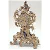 Image 1 : A 19th century French ormolu mantel clock in Louis XV rococo style, elaborately cast with C scrol...