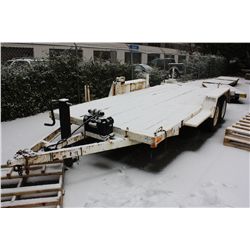 1994 HITCHMAN FLATDECK TRAILER, WHITE, VIN # 2BG303278RH019770