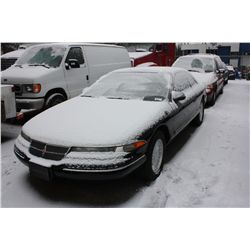1994 LINCOLN MARK VIII, 2 DR BLACK, VIN # 1LNLM91V5RY677927