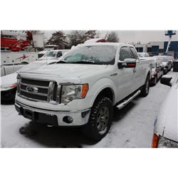2009 FORD F-150 LARIAT, 4DR PU, WHITE, VIN # 1FTPX14V19KA27456