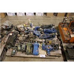 PALLET OF SMALL ELECTRIC PUMPS AND VALVE