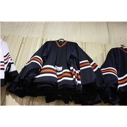 APPROX. 20 DARK BLUE HOCKEY JERSEYS