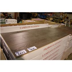 LUMINOUS CONTRAST 12.3 MM MIDNIGHT OAK GLUELESS LAMINATE FLOORING 20.4 SQ FT PER BOX  50 BOXES