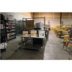 STAINLESS STEEL CUTTING BOARD/STORAGE PREP TABLE