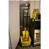 Image 1 : STAINLESS STEEL SHELVING, BACKSPLASHES AND CLEANING SUPPLIES