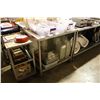 Image 1 : 3 FT. MOBILE STAINLESS STEEL PREP TABLE