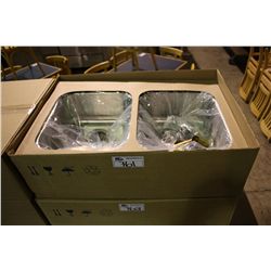 BLANCO 3 HOLE 31.5 X 20.5 X 7 STAINLESS STEEL SINK