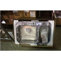 NAUTICA 3 HOLE 20 9/16 X 31 1/4 X 7 STAINLESS STEEL SINK