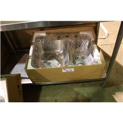 BLANCO 3 HOLE 27 X 21  X 8 STAINLESS STEEL SINK