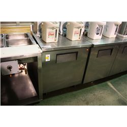 SINGLE DOOR TRUE STAINLESS STEEL MOBILE PREP COUNTER