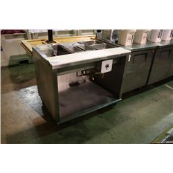 MOBILE STAINLESS STEEL STEAM TABLE