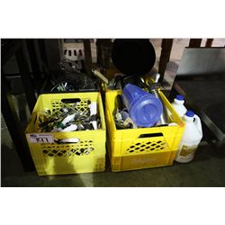 4 BINS OF ASSOR. UTENSILS