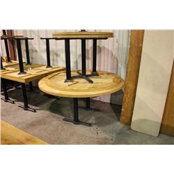 4 LARGE BROWN BANQUET STYLE TABLES