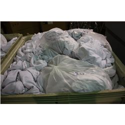 LOT OF HOTEL LINENS "BIN NOT INCLUDED"