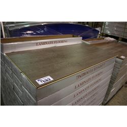 LUMINOUS CONTRAST 12.3 MM MIDNIGHT OAK GLUELESS LAMINATE FLOORING 20.4 SQ FT PER BOX  50 BOXES