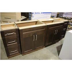 4 PIECE ESPRESSO BATHROOM VANITY