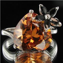 25.45twc Imperial Diamond Simulant Wht Gold Vermeil Ring (JEW-004438)