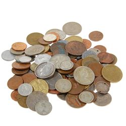 Lot of 100 Mixed Foreign Coins  (COI-000438B)